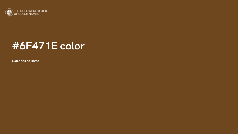 #6F471E color image