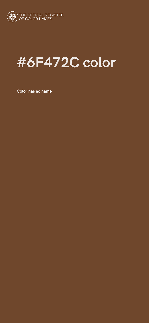 #6F472C color image