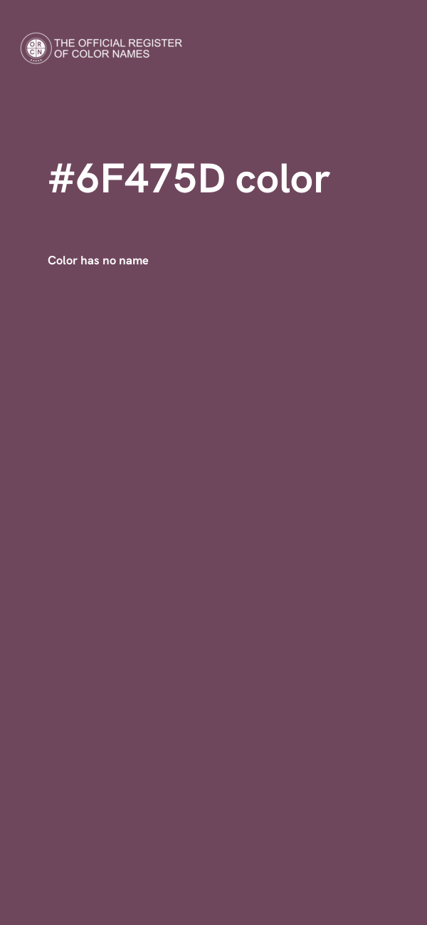 #6F475D color image