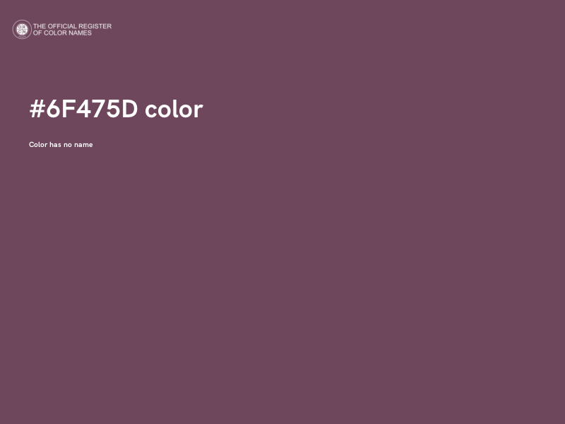 #6F475D color image