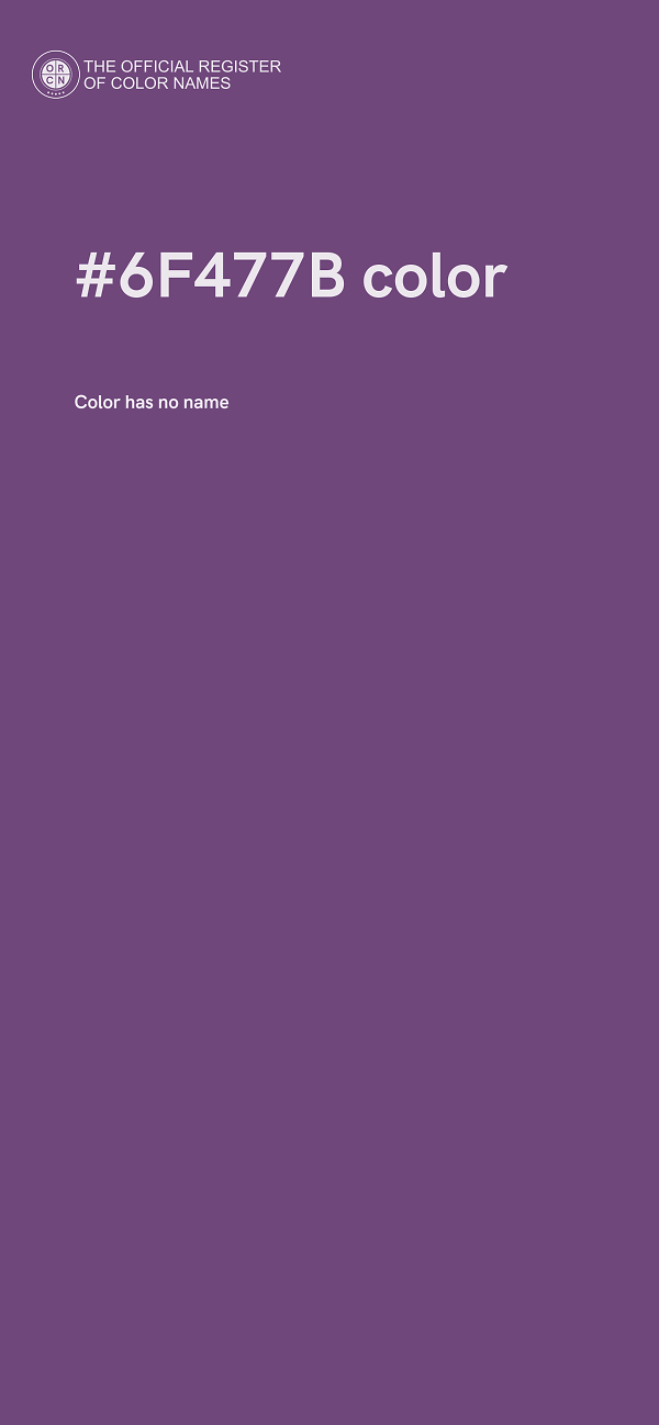 #6F477B color image