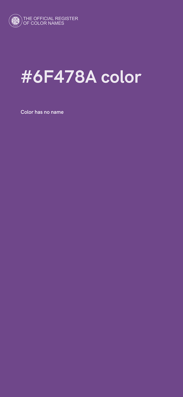 #6F478A color image