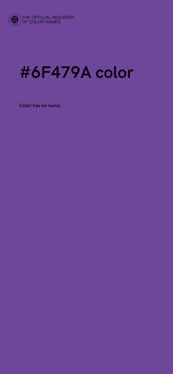 #6F479A color image