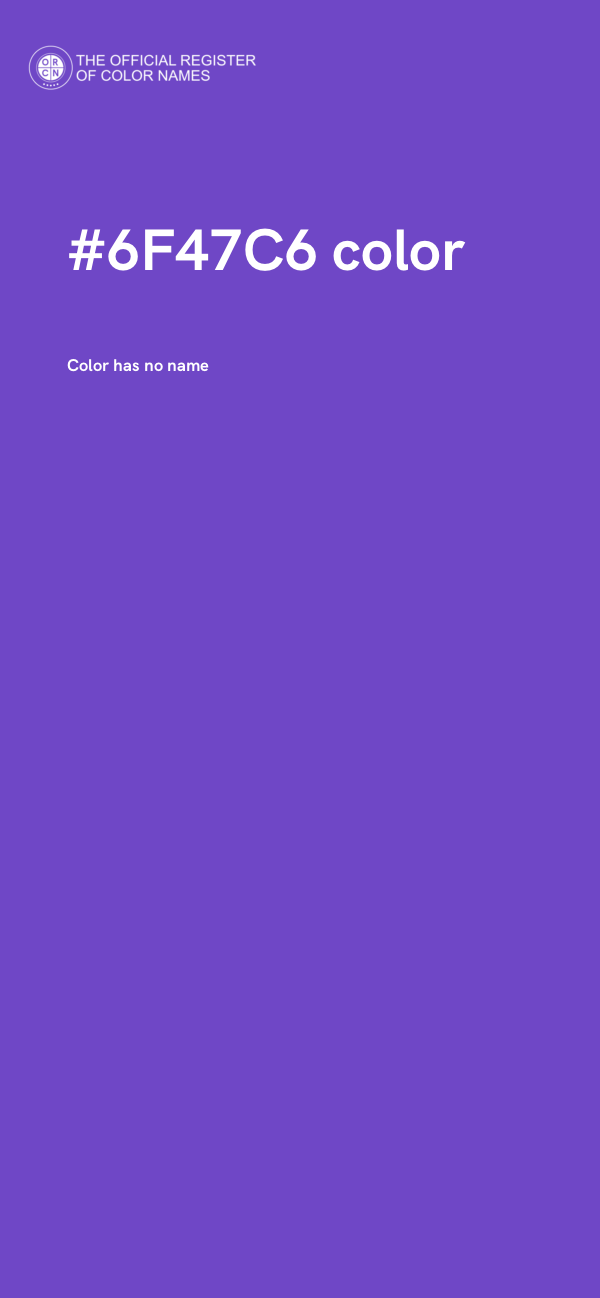 #6F47C6 color image