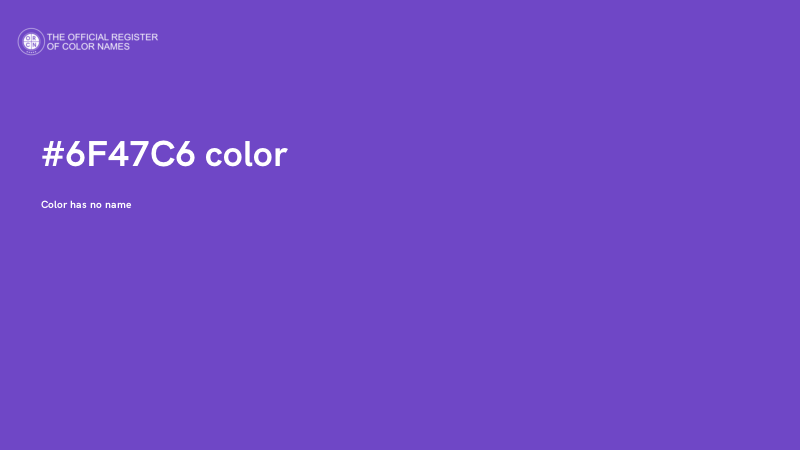 #6F47C6 color image