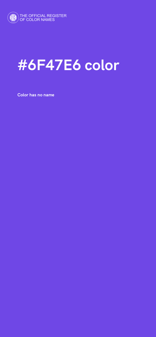 #6F47E6 color image