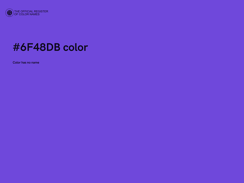 #6F48DB color image