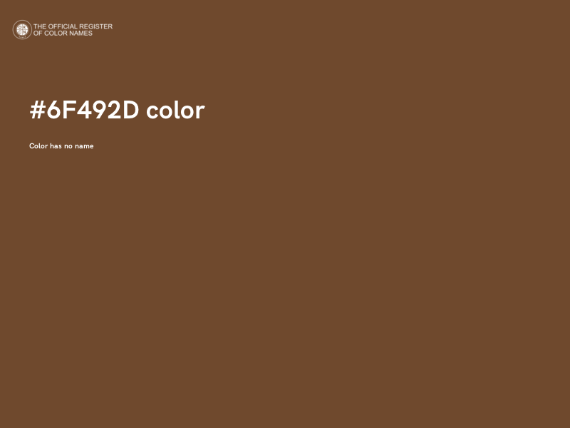 #6F492D color image