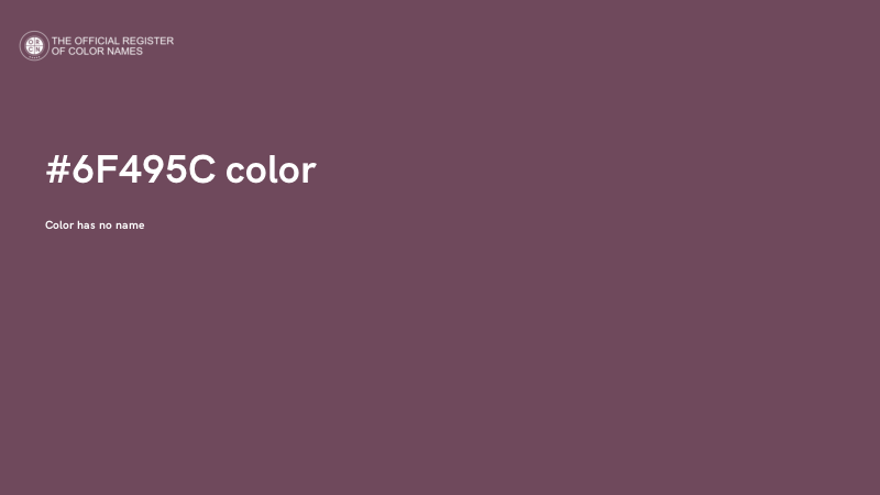 #6F495C color image