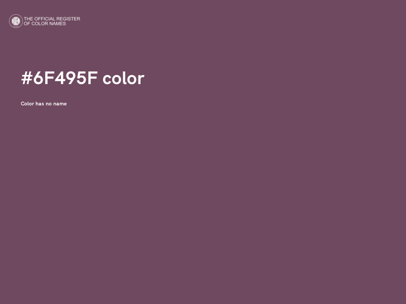 #6F495F color image