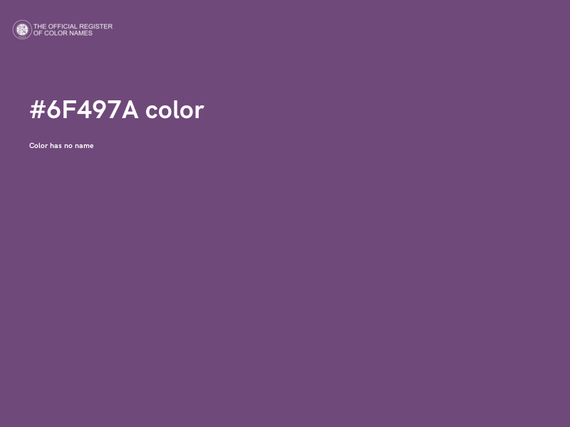 #6F497A color image