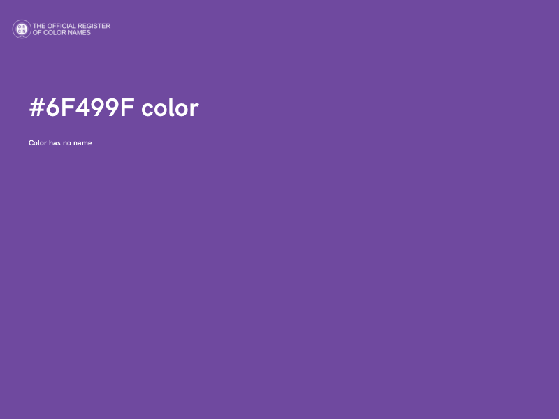 #6F499F color image