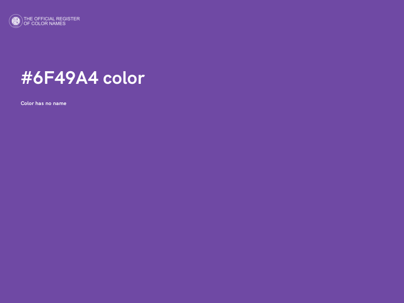 #6F49A4 color image