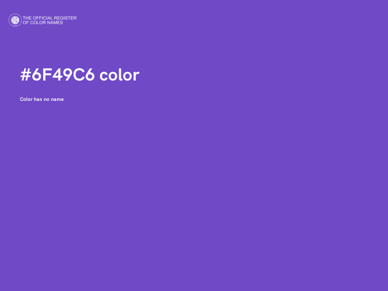 #6F49C6 color image