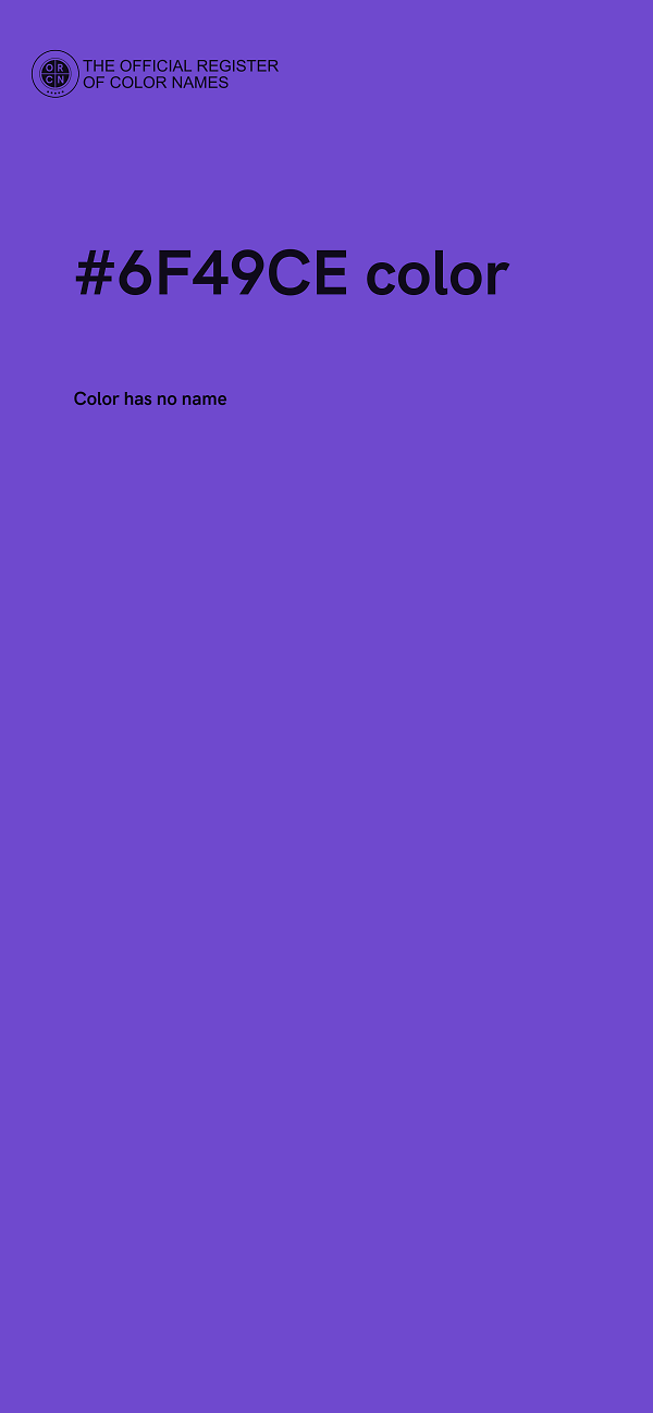 #6F49CE color image
