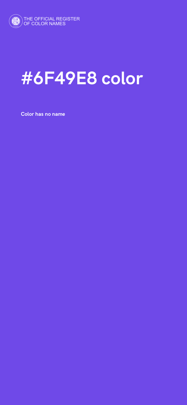 #6F49E8 color image