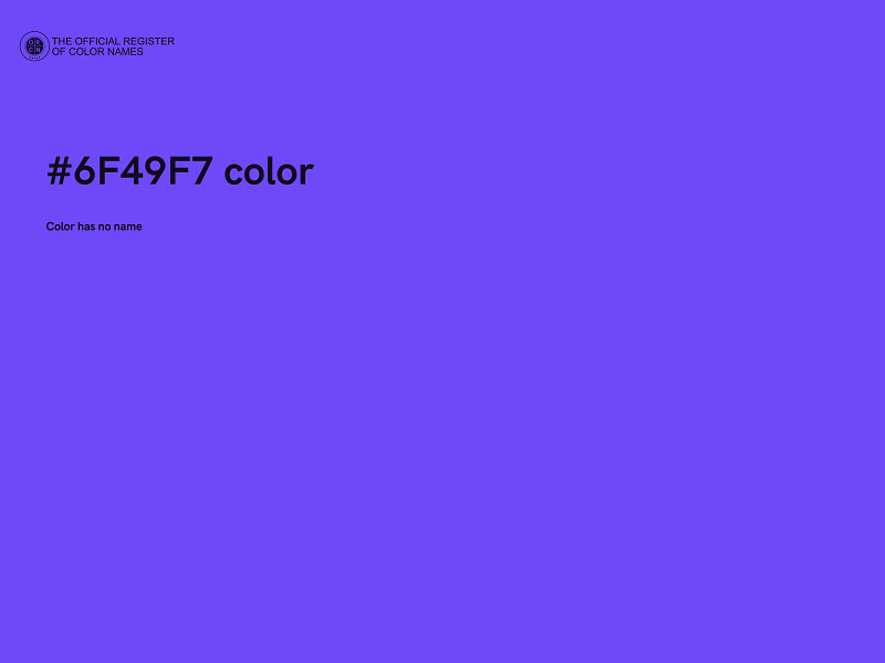 #6F49F7 color image