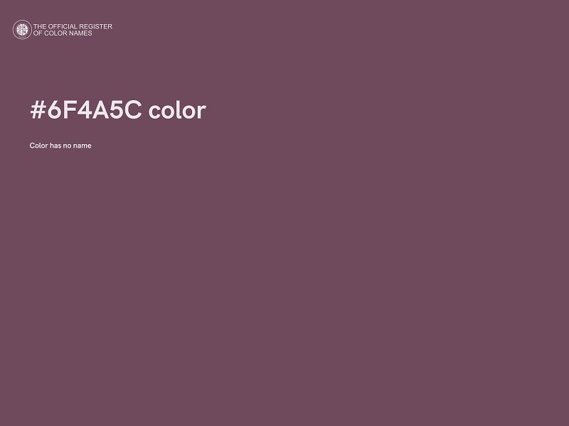 #6F4A5C color image