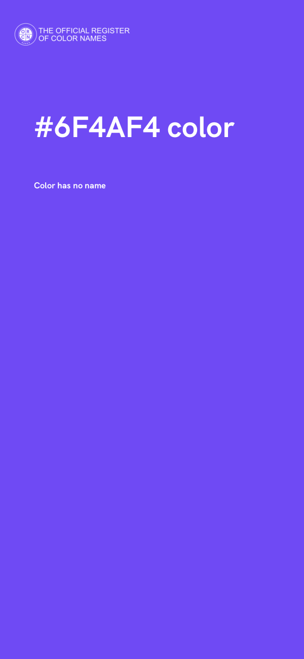 #6F4AF4 color image