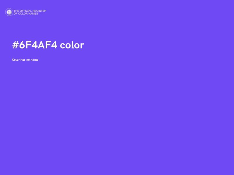 #6F4AF4 color image