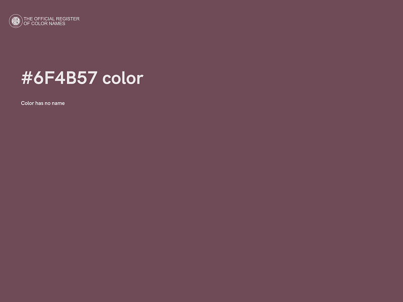 #6F4B57 color image