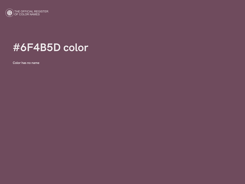 #6F4B5D color image