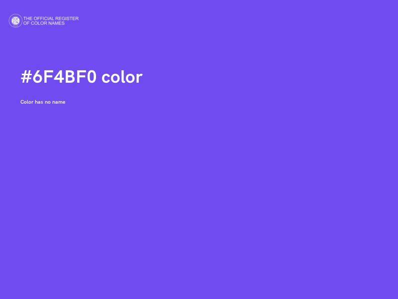 #6F4BF0 color image