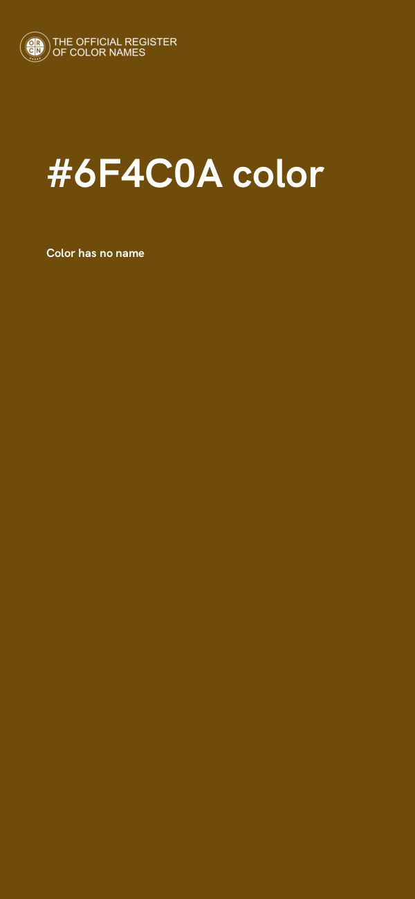 #6F4C0A color image