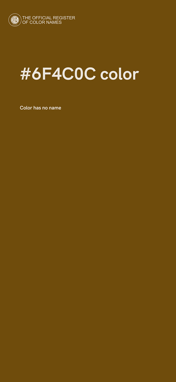 #6F4C0C color image