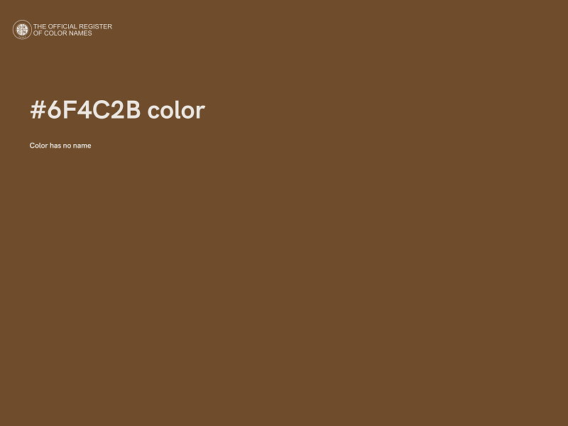 #6F4C2B color image