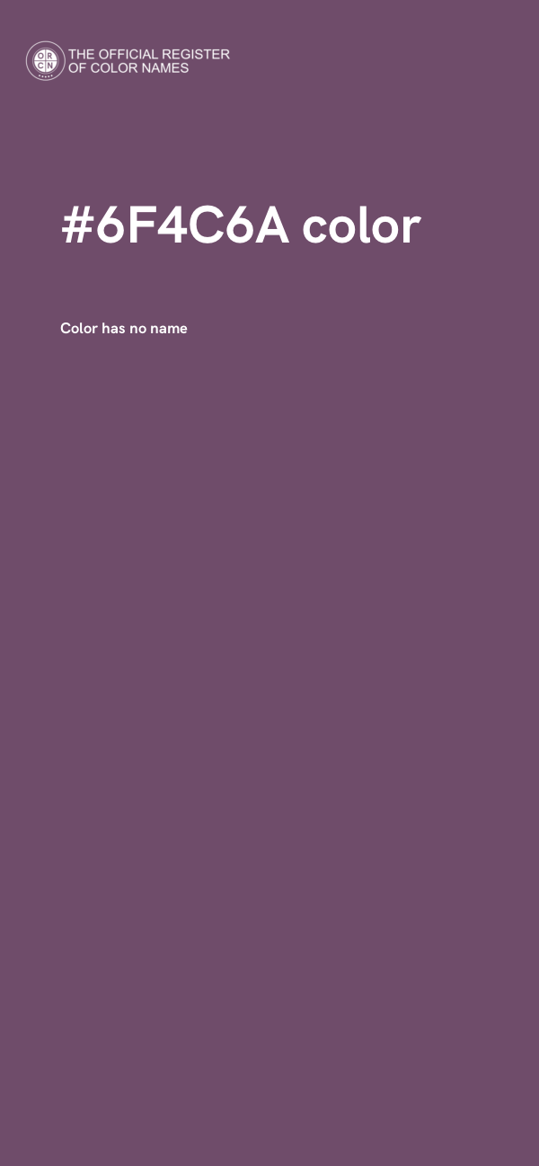 #6F4C6A color image