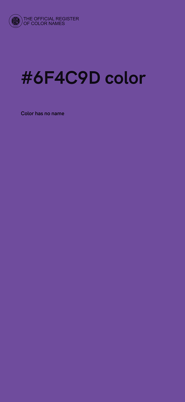 #6F4C9D color image