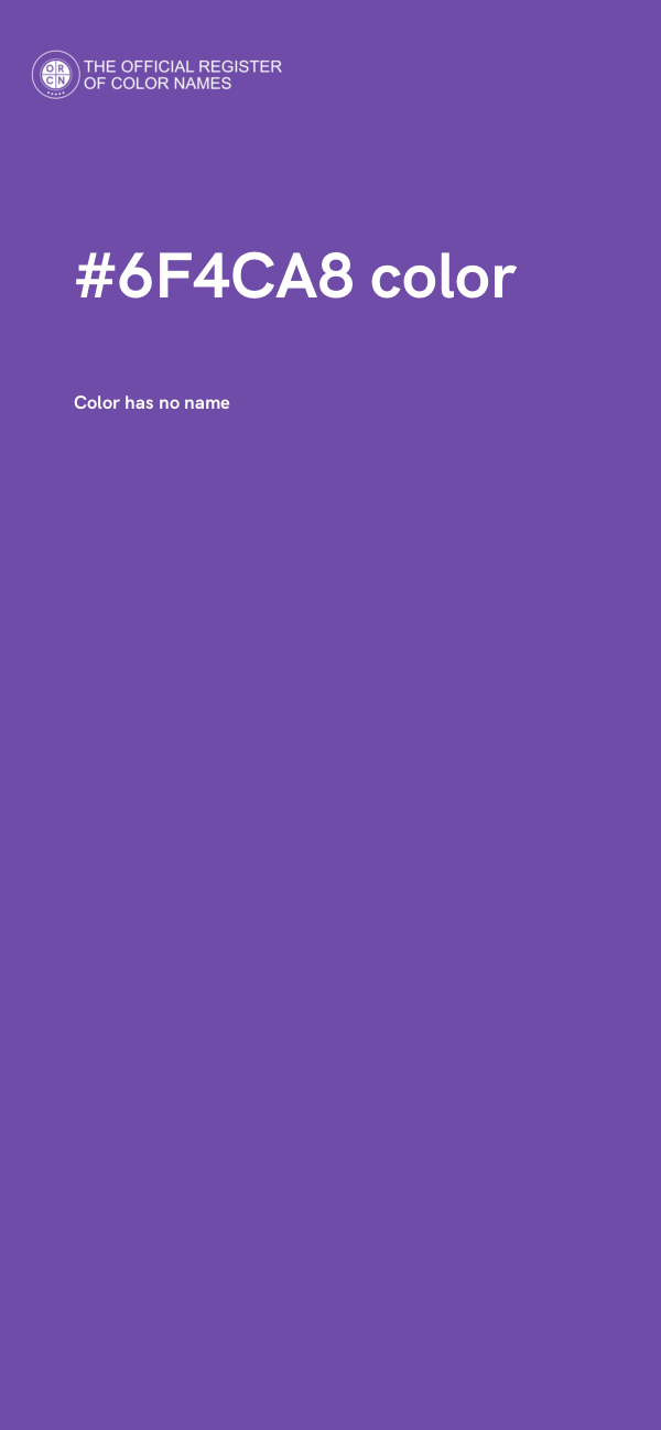 #6F4CA8 color image