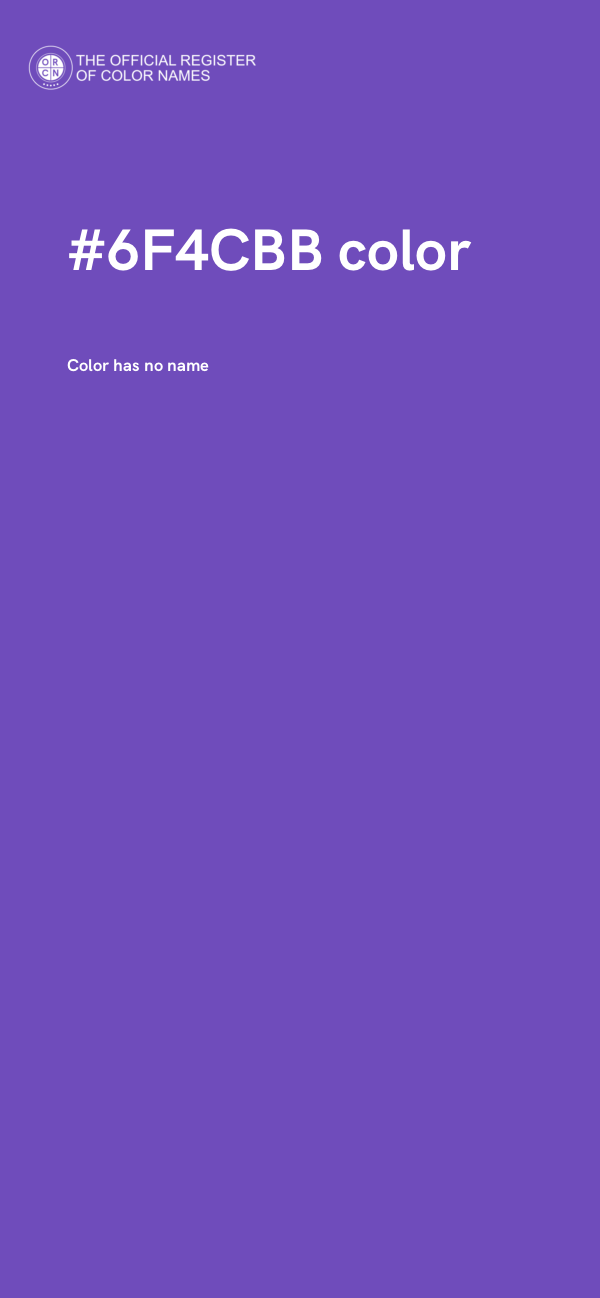 #6F4CBB color image