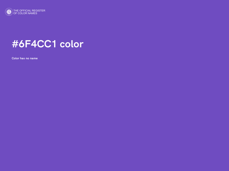 #6F4CC1 color image