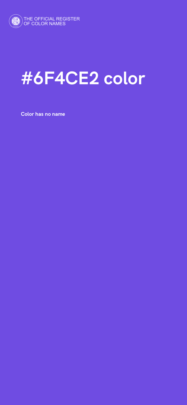 #6F4CE2 color image