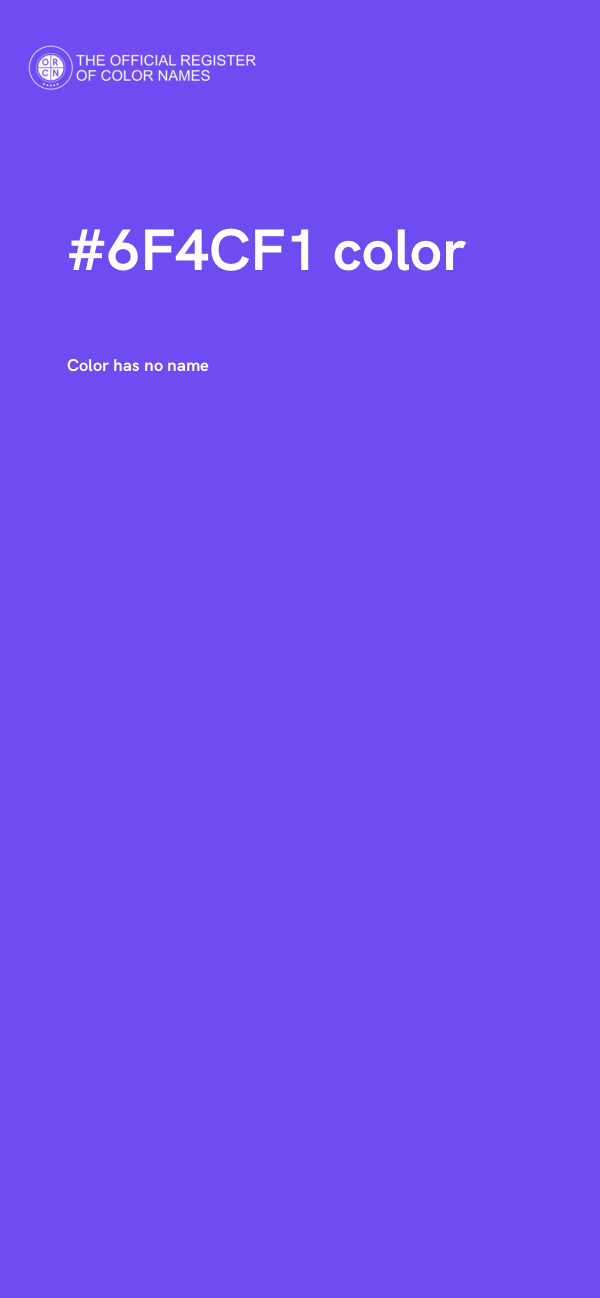 #6F4CF1 color image
