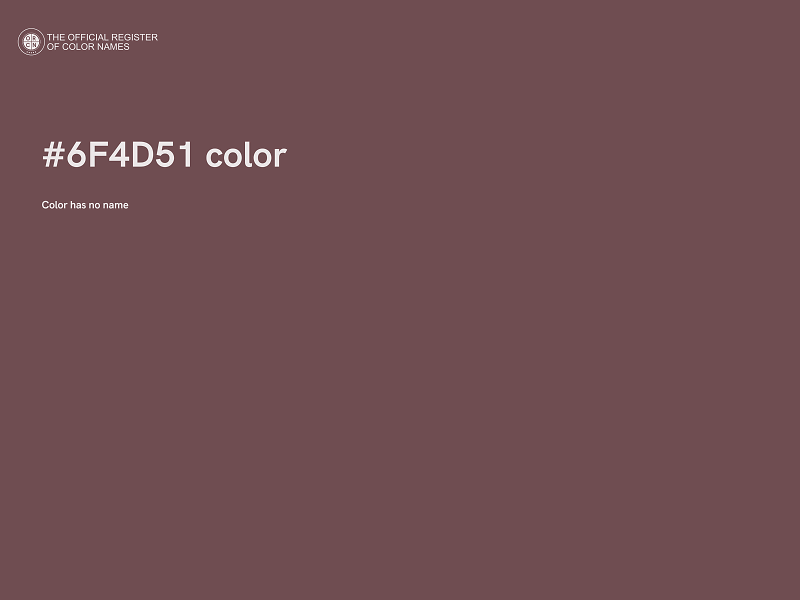 #6F4D51 color image