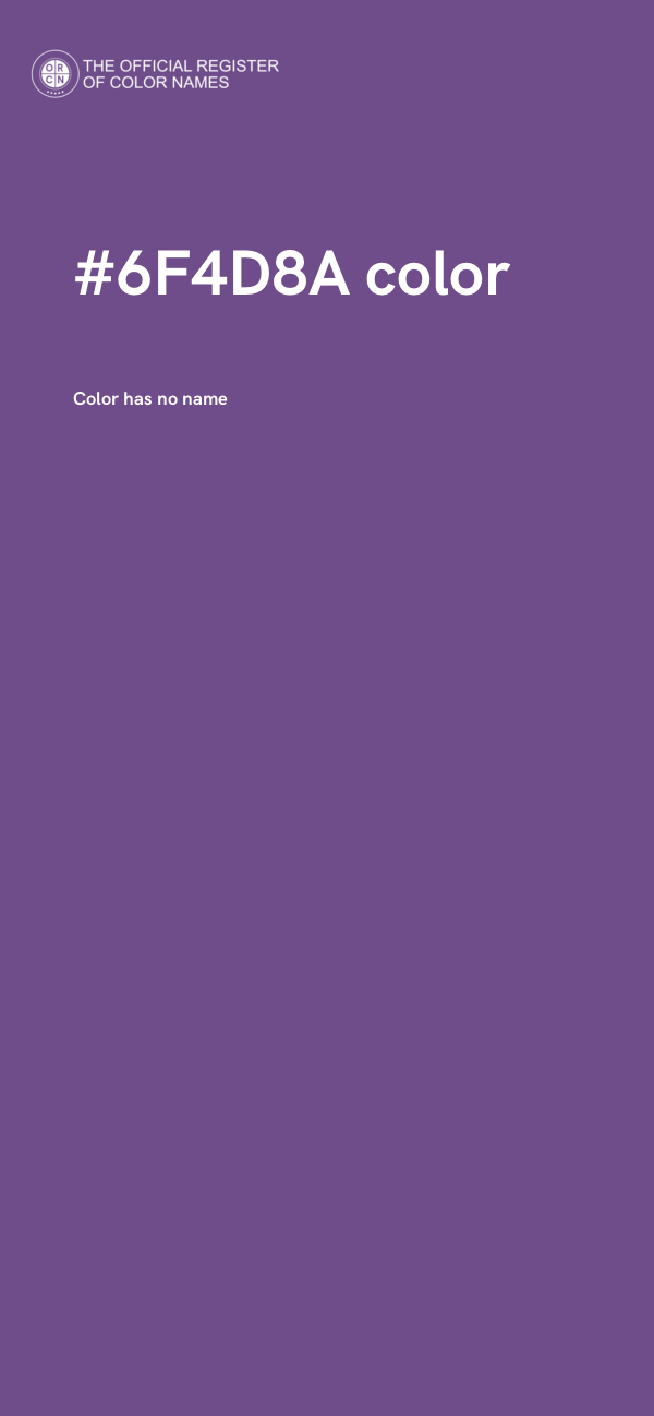 #6F4D8A color image