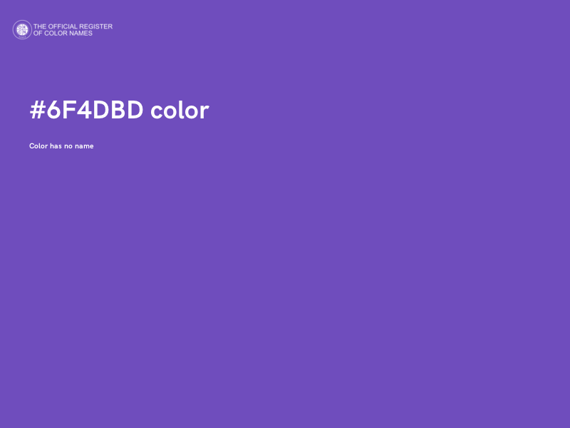 #6F4DBD color image