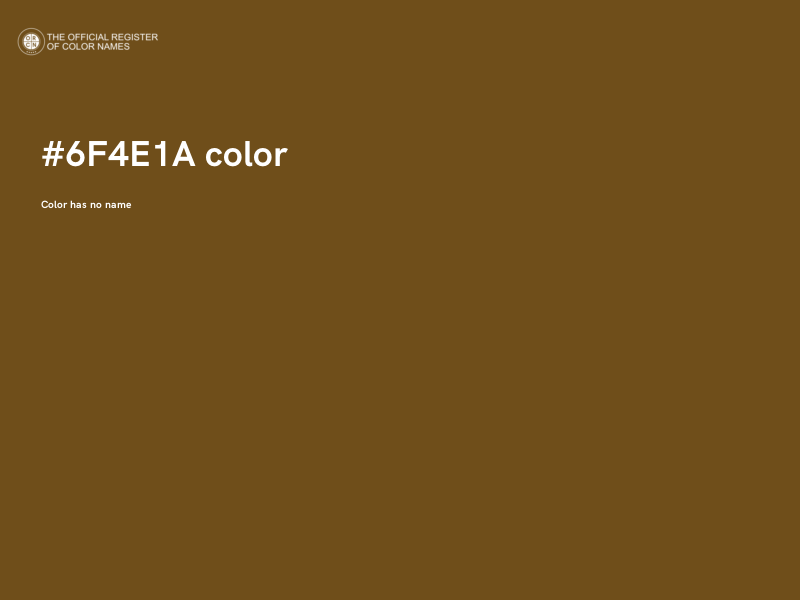 #6F4E1A color image