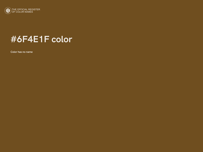 #6F4E1F color image