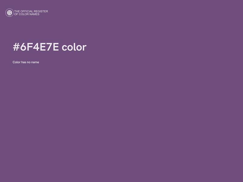 #6F4E7E color image