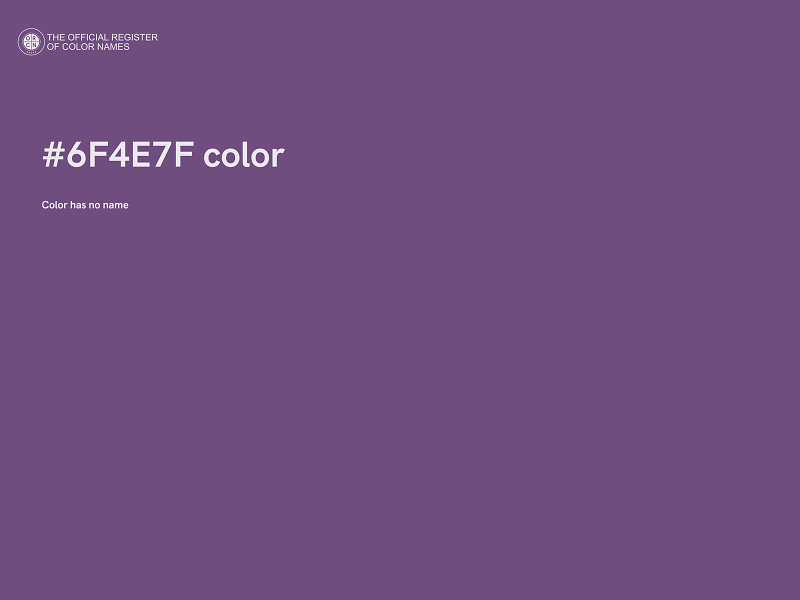 #6F4E7F color image