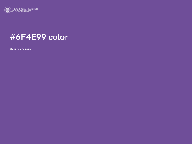 #6F4E99 color image