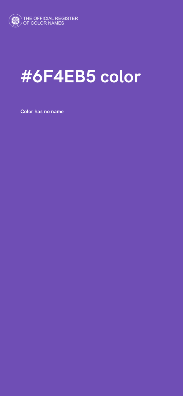#6F4EB5 color image