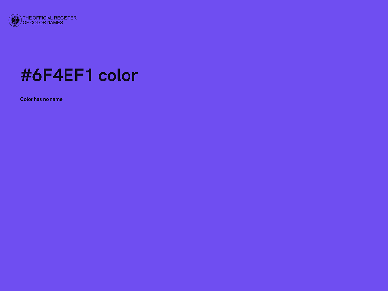 #6F4EF1 color image