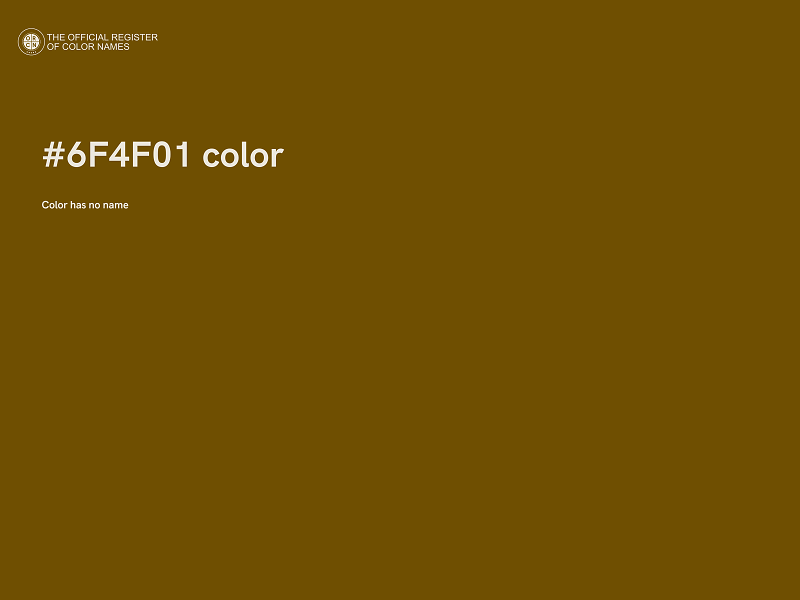 #6F4F01 color image