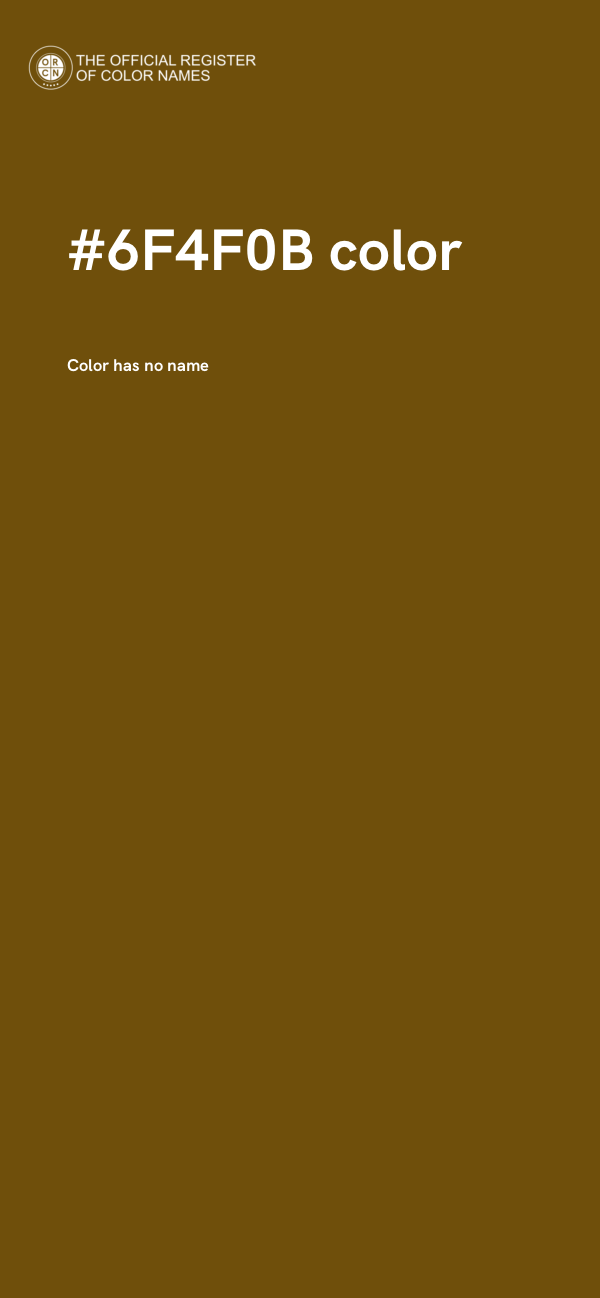 #6F4F0B color image