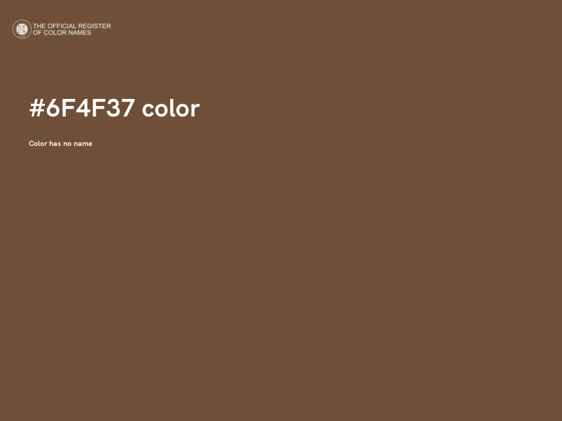 #6F4F37 color image